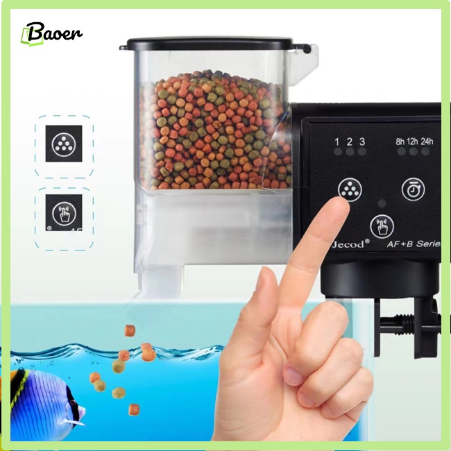 Máy Cho Cá Ăn Tự Động Thông Minh Dung Tích Lớn 500 Phút 100%