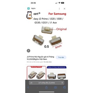 Sét 10c công tắc samsung j2 prime