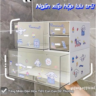  Máy tính để bàn hộp lưu trữ ngăn kéo bàn học sinh văn phòng phẩm tay tài khoản mỹ phẩm văn phòng hoàn thiện hộp đựng bút 