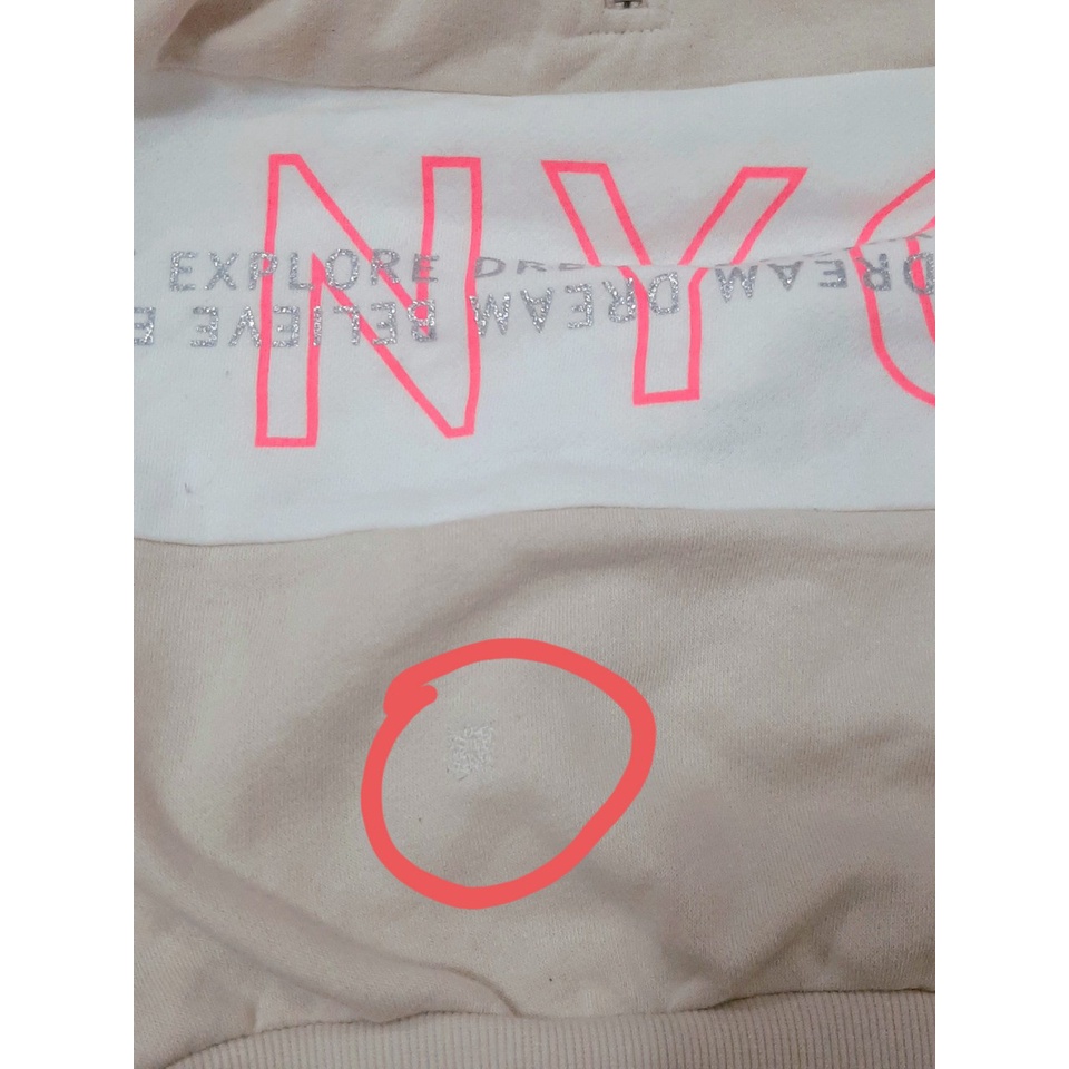 Áo nỉ bông chữ NYC hàng H&M xuất xịn