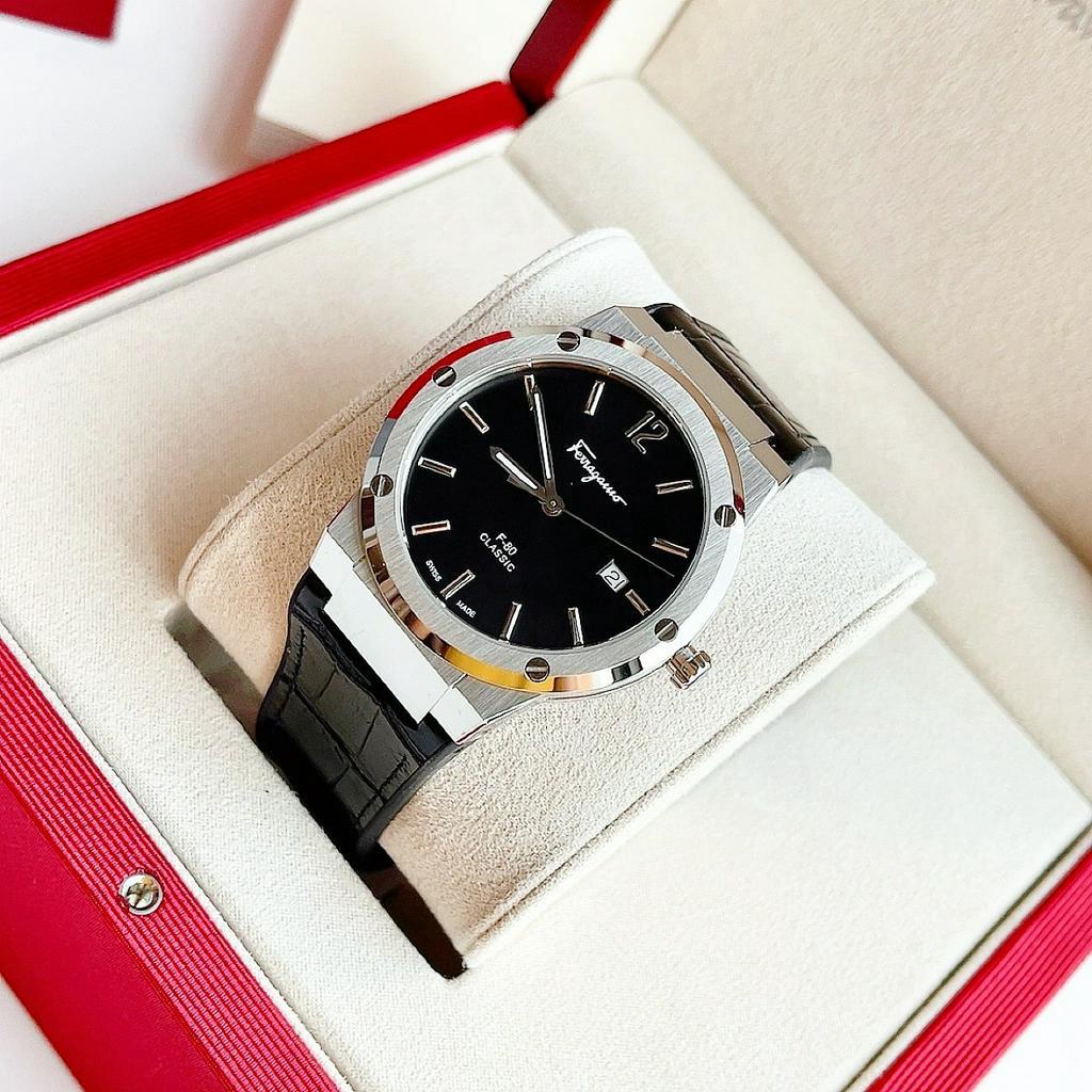 Đồng hồ chính hãng nam Salvatore Ferragamo F80 - Máy pin Thụy Sĩ - Kính Sapphire- Vỏ thép không gỉ