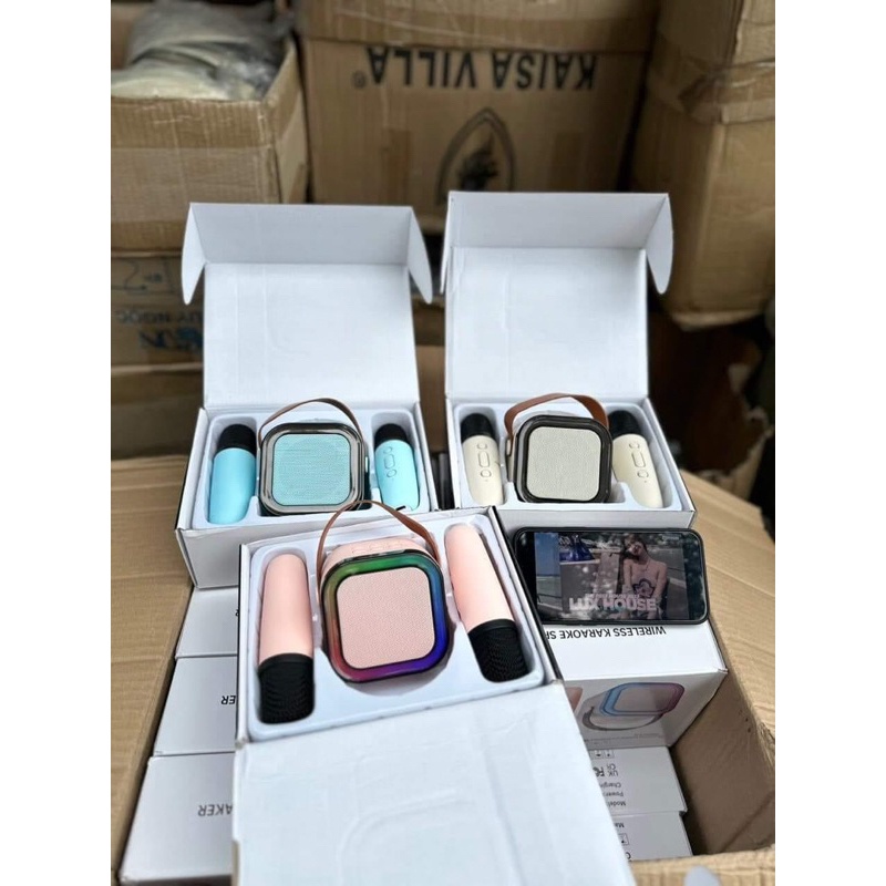 K12 BỘ LOA Bluetooth KÈM 2 MiC- không kèm sticker