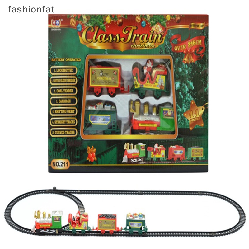 Đồ Chơi Tàu Lửa Điện Tử Trang Trí Cây Thông Noel Khung Đường Ray Xe Lửa Có Đèn Và Nhạc Quà Tặng Giáng Sinh