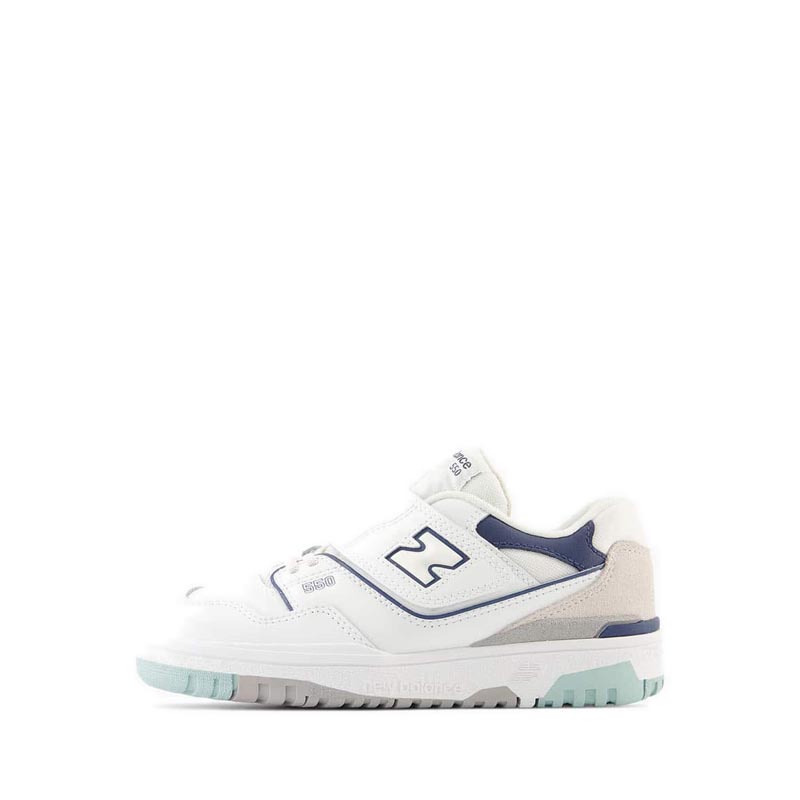 Giày Thể Thao New Balance 550 Bungge Lace with Top Strap Boy's - White