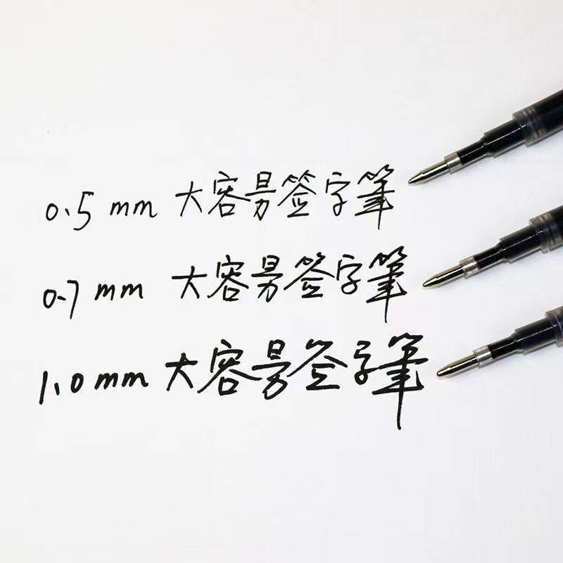 Bút Bi Mực Đen Ngòi 1.0mm Ngòi 0.5mm Nhanh Khô