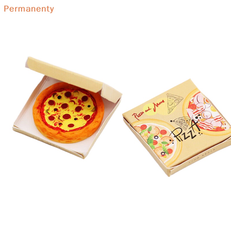 1 Bộ Bánh pizza Thu Nhỏ 1: 12 Trang Trí Nhà Búp Bê