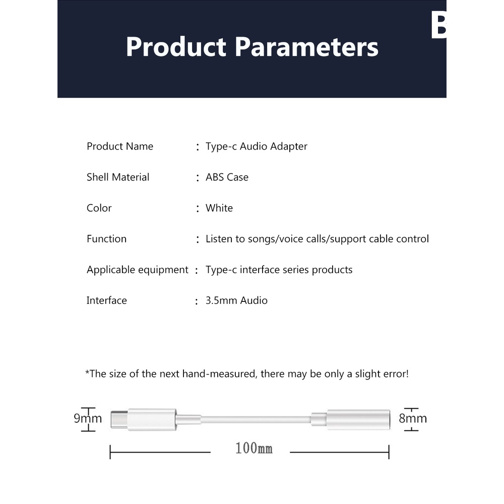 Cáp ChuyểN ĐổI Âm Thanh Tai Nghe LoạI c Sang 3.5mm Cho samsung lp15