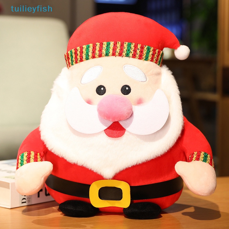 Búp Bê Nhồi Bông Hình Ông Già Noel / Nai Sừng Tấm Dễ Thương Làm Quà Tặng Giáng Sinh Cho Bé Gái