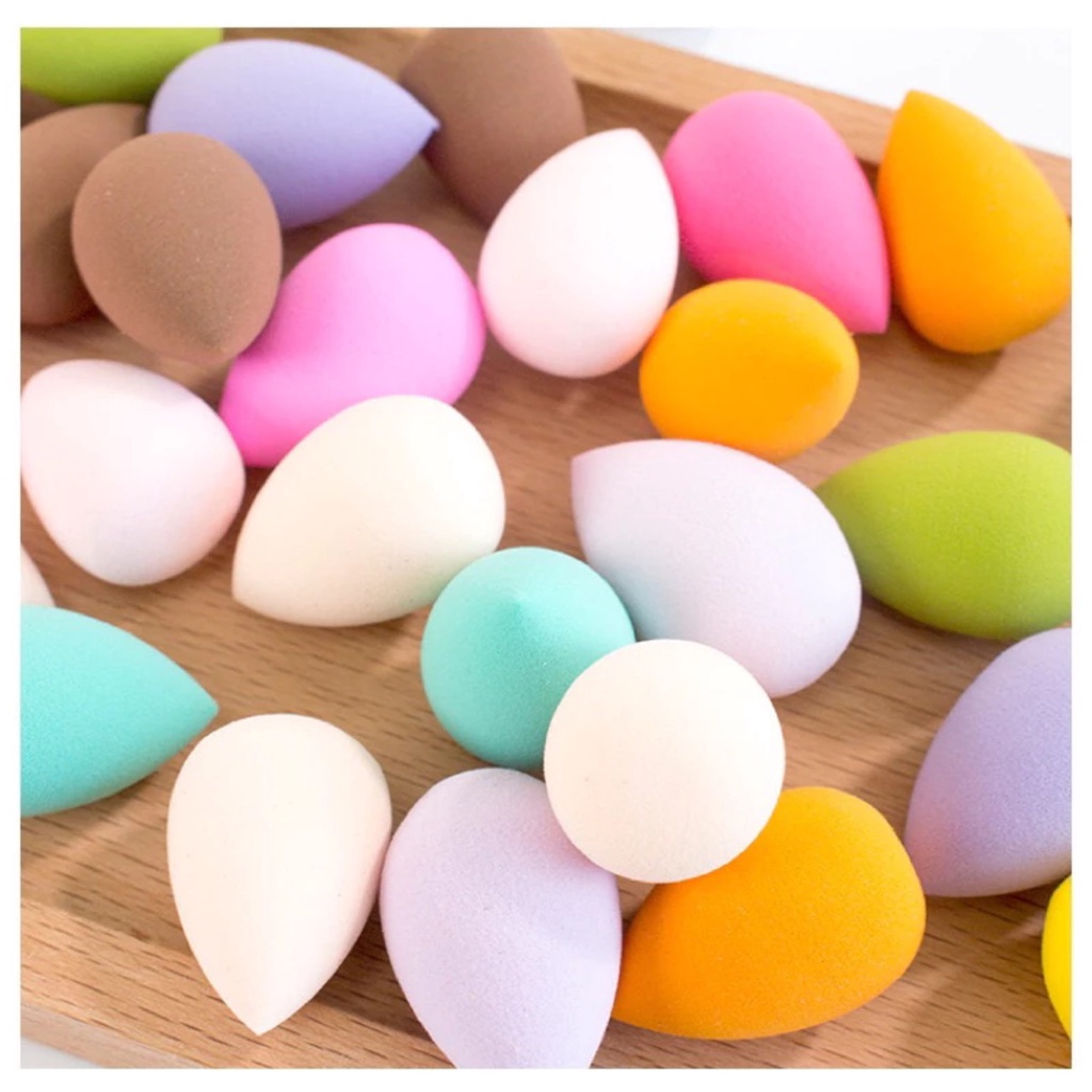 PVN61752 Mút trang điểm ướt và khô hình quả trứng mini màu sắc ngẫu nhiên tiện dụng T2