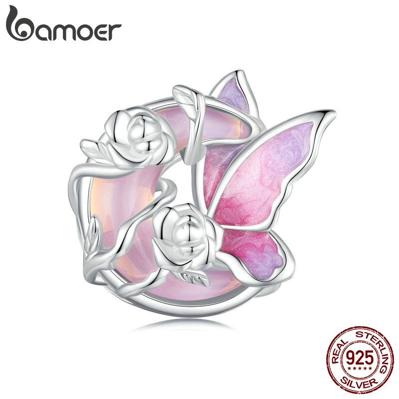 Bamoer Mặt Dây Chuyền Hình Bướm Bằng Bạc sterling 925