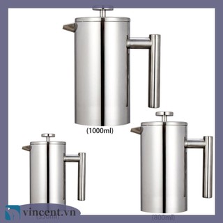 Ấm Pha Trà / Cà Phê Kiểu Pháp Bằng Thủy Tinh