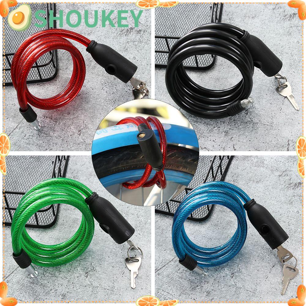 Khóa Xe Đạp Chống Trộm Bằng Thép shoukey Kèm 2 Chìa Khóa