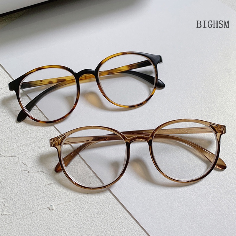 Bighsm Mắt Kính Gọng Tròn Lớn Chống Ánh Sáng Xanh Thời Trang Unisex skk