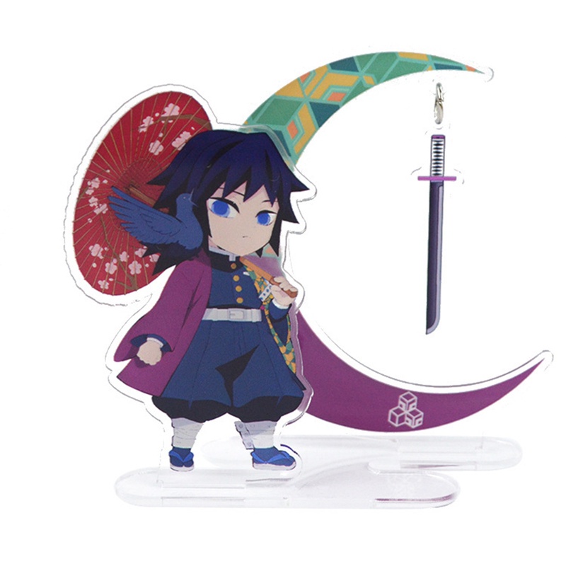 Dn Mô Hình Hoạt Hình anime demon slayer Hai Mặt Bằng acrylic 15cm Để Bàn Trang Trí
