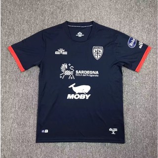 Áo Thun Bóng Đá Ngắn Tay cagliari home and away