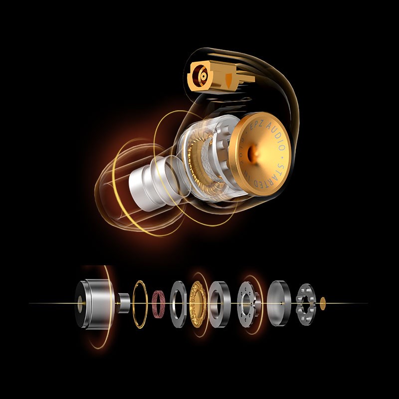 Tai Nghe Nhét Tai epz q5 Âm Thanh hifi Có Dây Cáp Tháo Rời Được