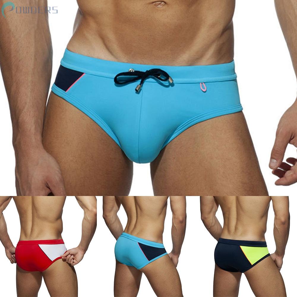 Sexy Swimwear Adjustable Beach Bikini Briefs Color Drawstrings Elastic