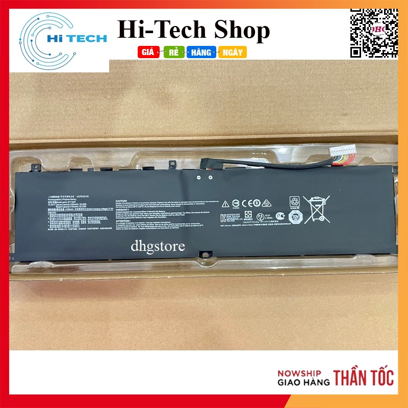 Pin laptop MSI GP66 Leopard 10UG 10UE 10UH 11UG 11UH, GP76 018GP76 444GP66 Stormtrooper 2 Pro, BTY-M