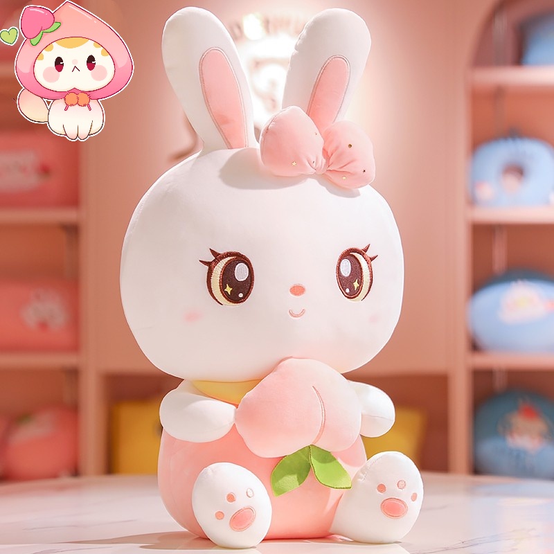 Thú Nhồi Bông Hình Thỏ Dễ Thương Cho Bé