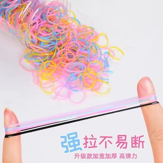 1000 miếng Dây buộc tóc co giãn đầy màu sắc cho trẻ em / Bé gái Getah Ikat Rambut Budak / Dây cao su tóc