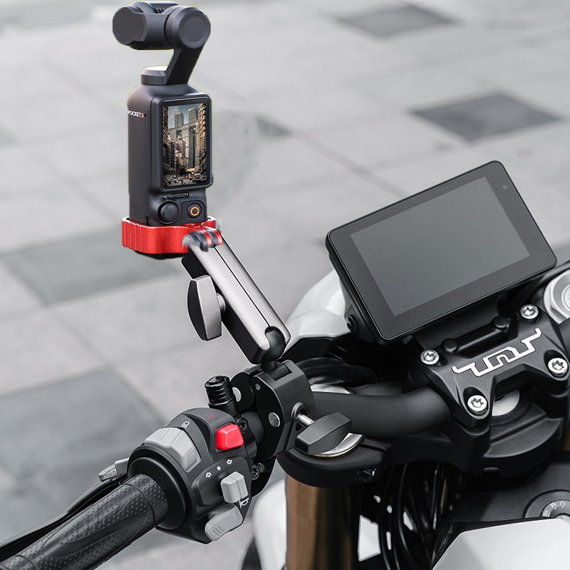 Gimbal Đế Kẹp camera Hành Động dji osmo pocket 3 / pocket 2 / gopro Gắn Tay Lái Xe Máy