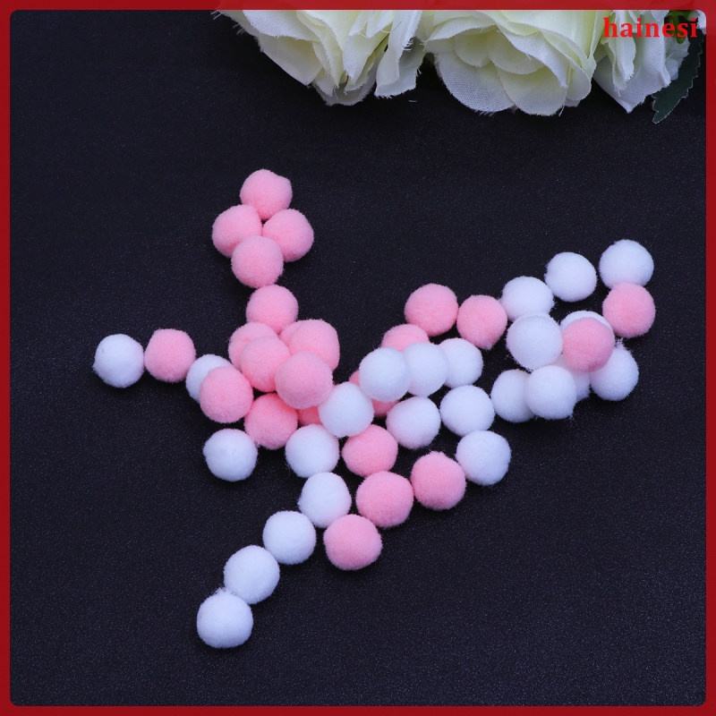 Set 200 Kẹp Tóc Đính Bóng Lông Nhân Tạo Nhiều Màu Sắc Thủ Công Cho Bé matas para poms Nghệ Thuật Và Trẻ Em