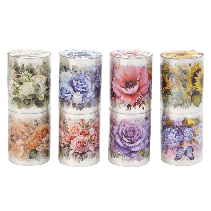 Enwei Cuộn Băng Dính pet washi 50mm * 2M  Sổ Lưu Niệm