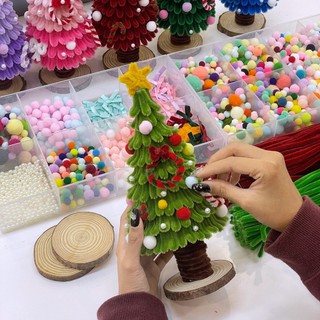 Bộ kit tự làm cây thông kẽm nhung