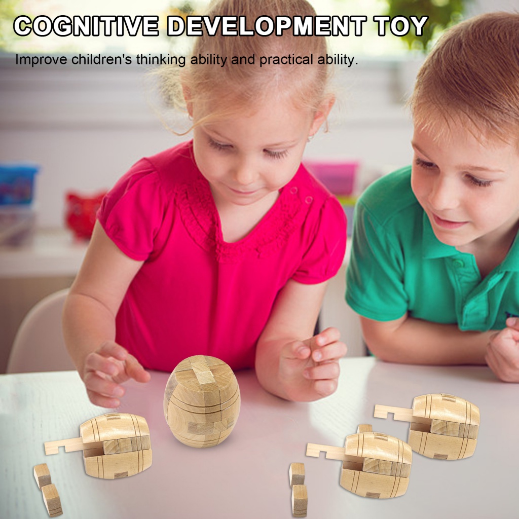 Đồ chơi trẻ em Xếp Hình 3d Bằng Gỗ Phong Cách Trung Quốc