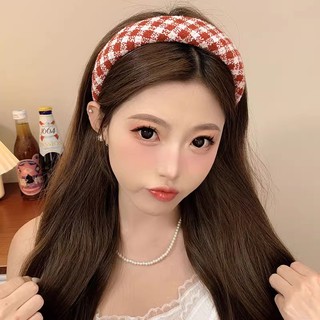 Red Holiday Headband Sang Trọng Mũ 2025 Phong Cách Mới Phụ Kiện Tóc Nữ Phụ Kiện Thời Trang