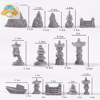 Mô Hình Tháp Đá mini Dùng Trang Trí Sân Vườn