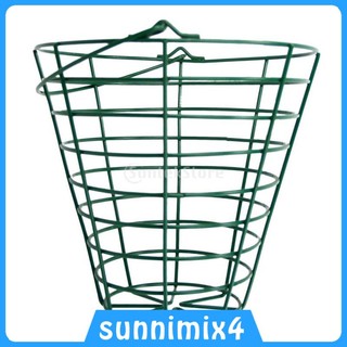 Giỏ Đựng Bóng golf Bằng Kim Loại Có Tay Cầm Màu Xanh Lá