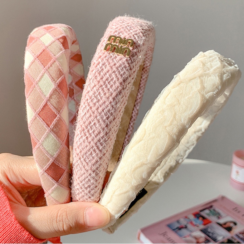 Băng Đô Cài Tóc Rửa Mặt Màu Hồng Dễ Thương Thời Trang Hàn Quốc