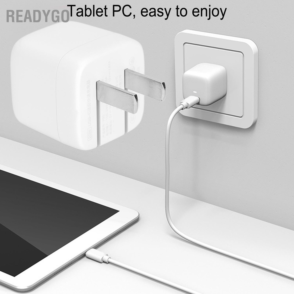 ReadyGo Bộ sạc tường 20W Mini di động Sạc nhanh cho máy tính bảng và điện thoại Ổ cắm 100‑240v US
