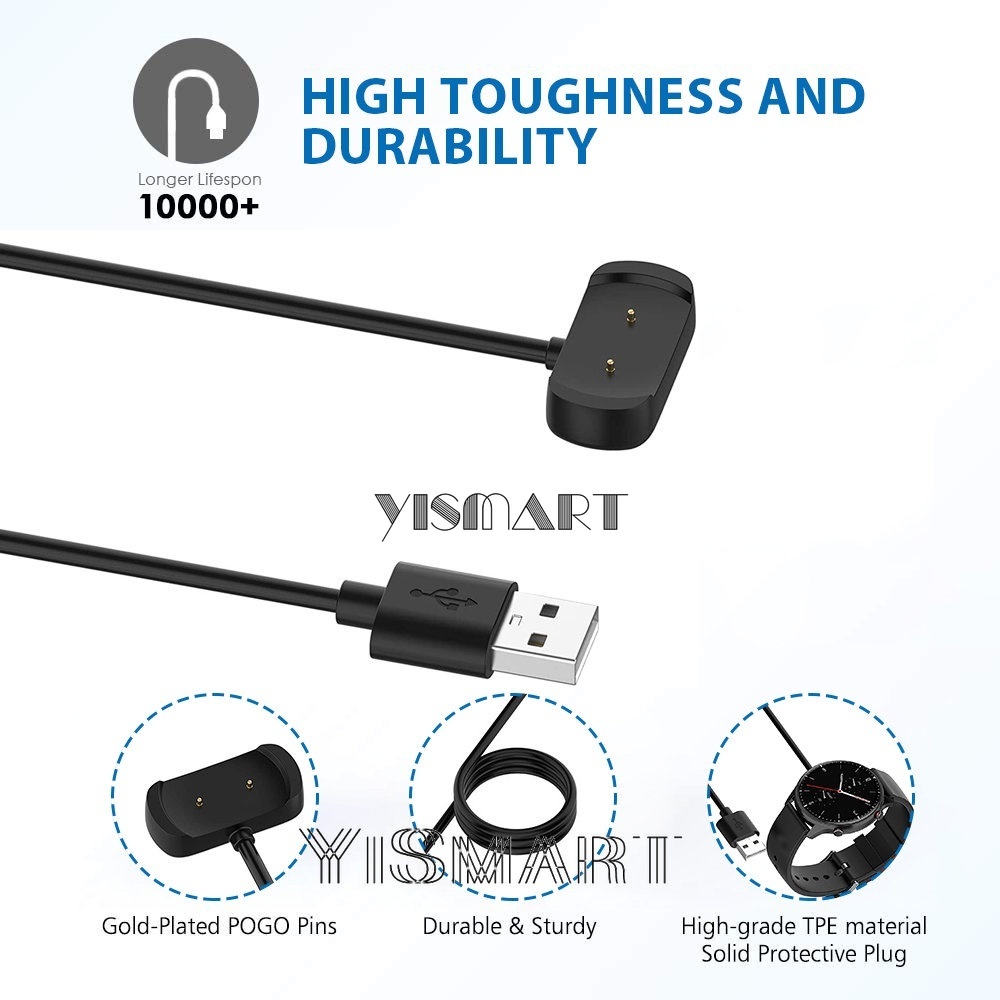 Dây Cáp Sạc usb Cho amazfit active, bip 5, pop pro, gts 4 mini, gtr mini, t-rex pro, gts2, gtr2