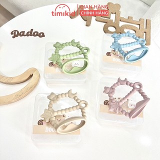 Gặm Nướu Cầm Tay Silicone Dadoo Kèm Hộp Đựng Cho Bé Từ 6 Tháng