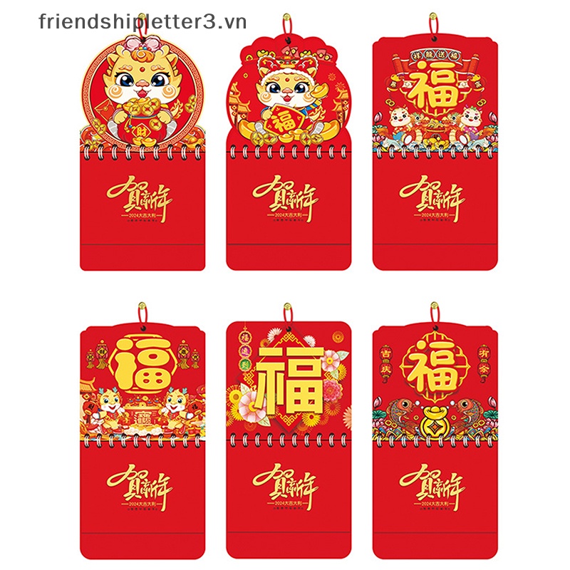 Lịch Năm Mới 2024 mini Để Bàn Trang Trí