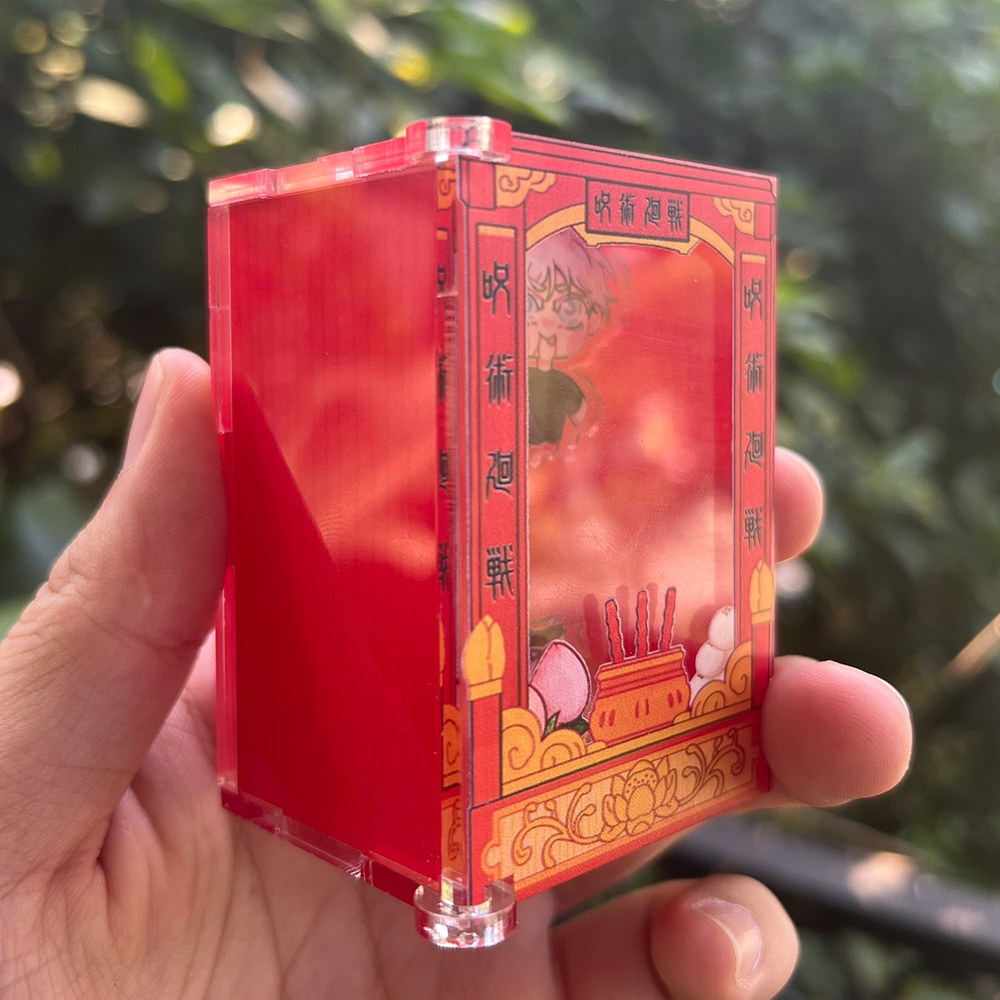 Mô Hình Bàn Thờ Gojo Satoru Đứt Đôi Người Jujutsu Kaisen Trang Trí Bàn Học Bàn Làm Việc Bằng Mica Acrylic Anime