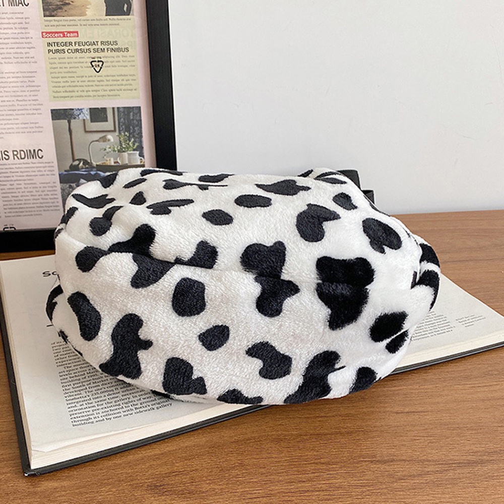 1 Túi Đeo Chéo Lông Giả Mềm Mại In Họa Tiết Hoạt Hình Dễ Thương Thời Trang diy