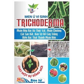 Men ủ trichoderma vgm 1kg ủ phân, cãi tạo đất, phòng ngừa bệnh cây