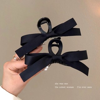 Mới Kẹp Tóc Hình Nơ Màu Đen Thời Trang