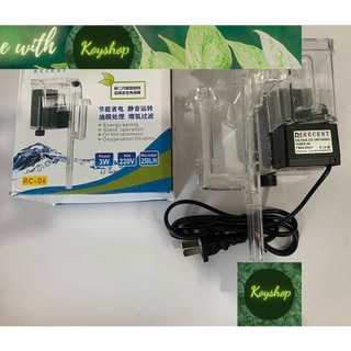 Lọc thác mini treo hồ rc-06 kết hợp lọc ván