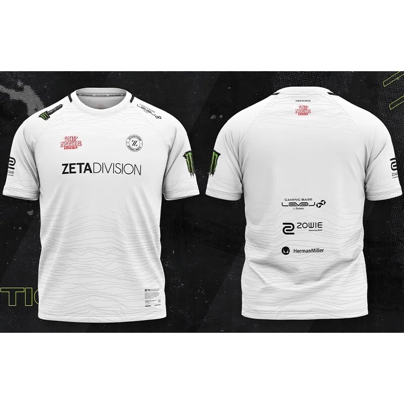 Áo Thun Thể Thao Cổ Thuyền unisex 2023 esports jersey zeta division 2022-2023