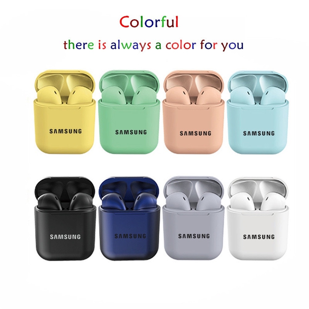 Samsung Tai Nghe Nhét Tai Thể Thao Không Dây bluetooth 5.0 i12 tws