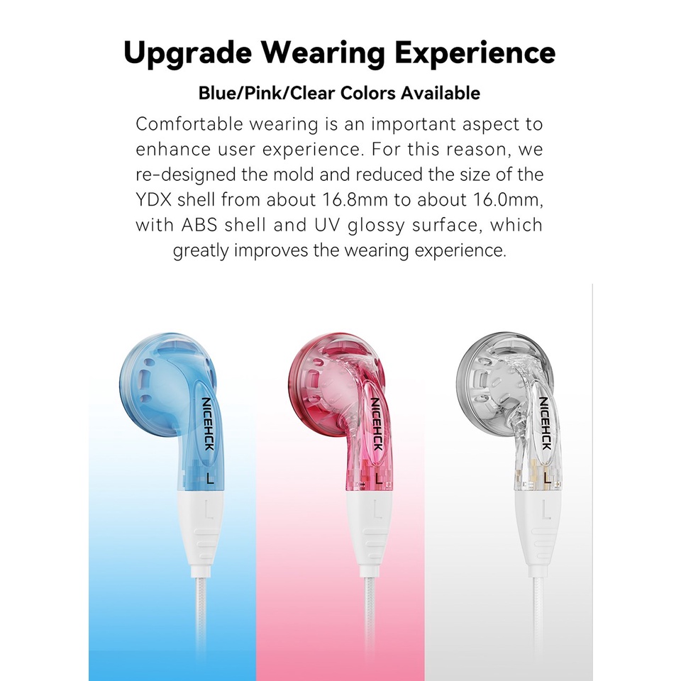 Nicehck Tai Nghe Chơi Game ydx 14.8mm 0.78mm 2pin Chất Lượng Cao