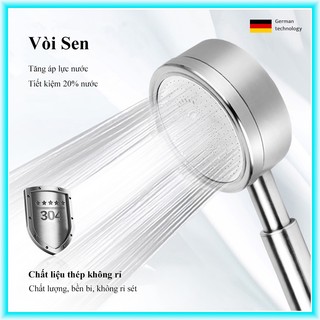 Bộ vòi sen tăng áp - tay sen tăng áp SIÊU MẠNH - TĂNG ÁP TỐI ĐA 400%