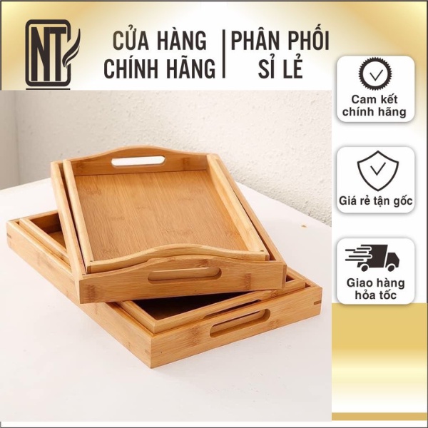 Khay gỗ đựng đồ spa, trang trí NTC