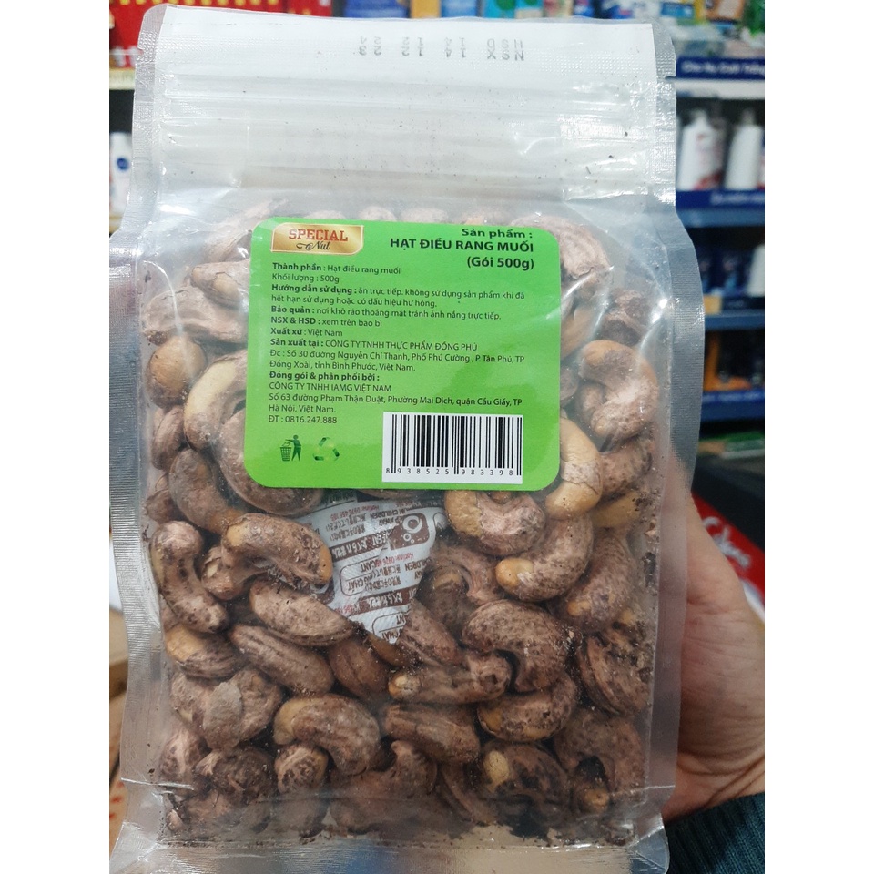 Hạt Điều Rang Muối gói 500g