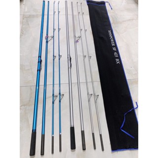 [sẵn] ( quà tặng 1 trục câu đài ) Cần câu lục ba khúc dài 4m25 tặ25kg thoải mãi siêu khoẻ [tặng móc khóa]