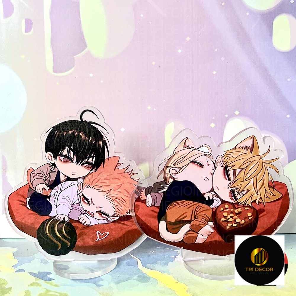 ( MÈO COUPLE ) Mô hình Standee mini 19 DAYS OLD XIAN anime chibi mica trưng bày